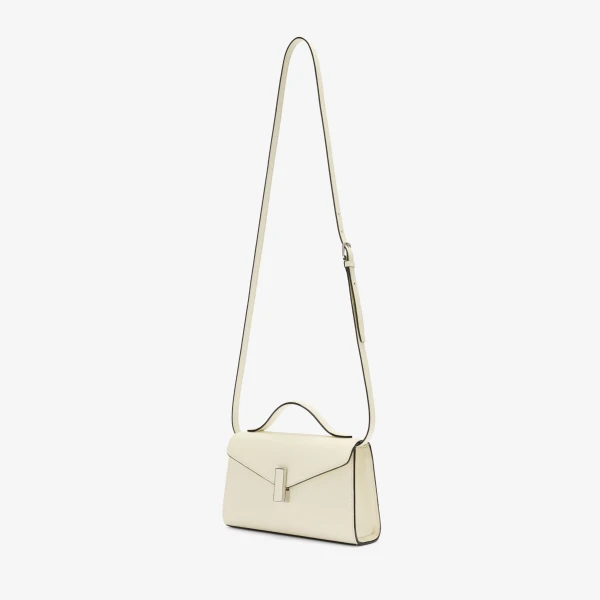Valextra Iside Tin Top Handle Bag in Pergamena White | Totes & Top-Handle Bags | Coveti