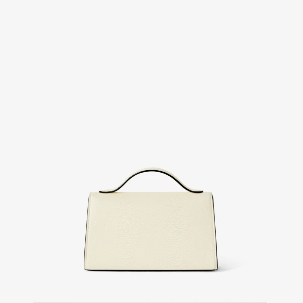 Valextra Iside Tin Top Handle Bag in Pergamena White | Totes & Top-Handle Bags | Coveti