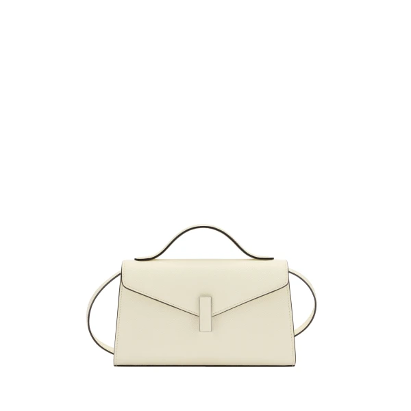 Valextra Iside Tin Top Handle Bag in Pergamena White | Totes & Top-Handle Bags | Coveti