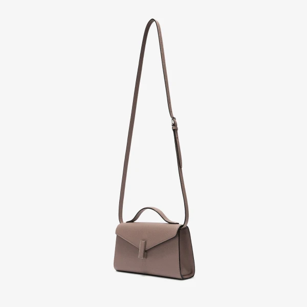 Valextra Iside Tin Top Handle Bag in Sahara Brown | Totes & Top-Handle Bags | Coveti