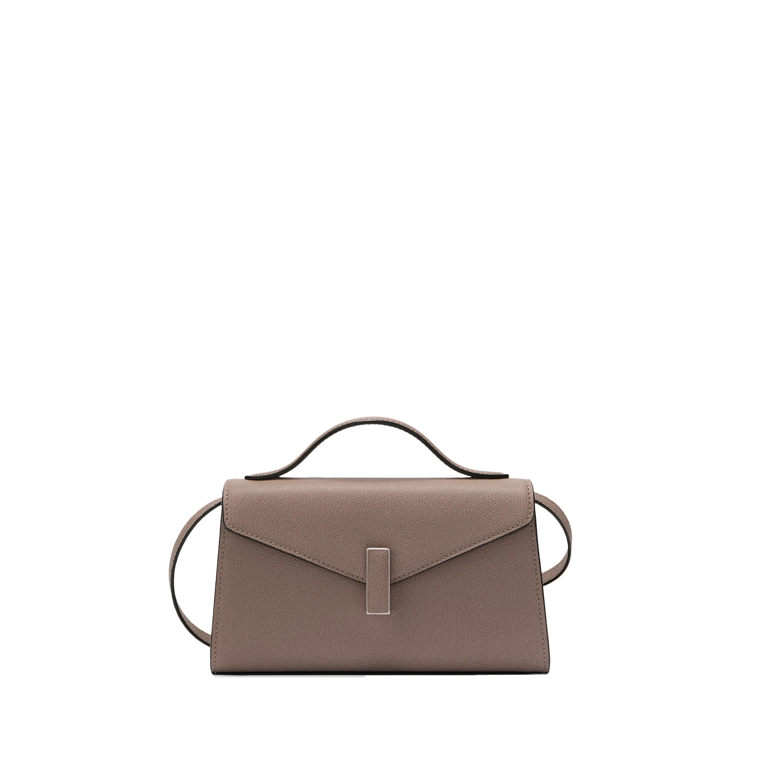 Valextra Iside Tin Top Handle Bag in Sahara Brown Valextra Iside Tin Top Handle Bag in Sahara Brown | Totes & Top-Handle Bags | Coveti