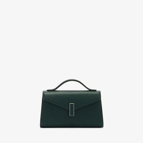 Valextra Iside Tin Top Handle Bag in Valextra Green | Totes & Top-Handle Bags | Coveti