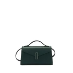 Valextra Iside Tin Top Handle Bag in Valextra Green | Totes & Top-Handle Bags | Coveti