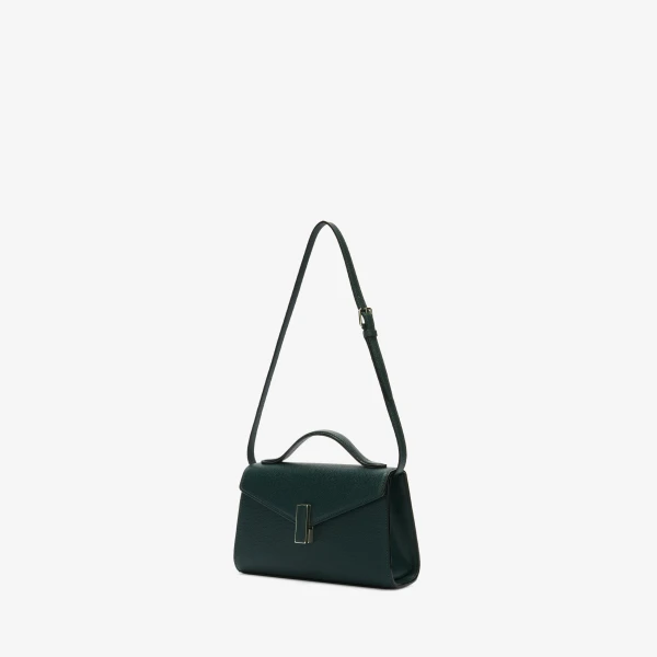 Valextra Iside Tin Top Handle Bag in Valextra Green | Totes & Top-Handle Bags | Coveti