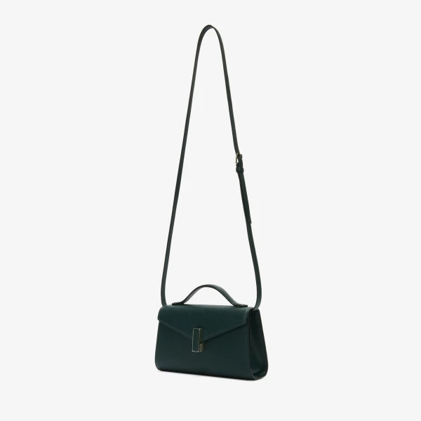 Valextra Iside Tin Top Handle Bag in Valextra Green | Totes & Top-Handle Bags | Coveti