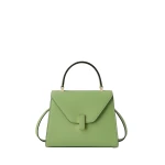 Valextra Iside Top Handle Mini Bag in Aloe Green | Mini Bags | Coveti