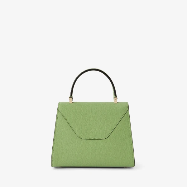 Valextra Iside Top Handle Mini Bag in Aloe Green | Mini Bags | Coveti