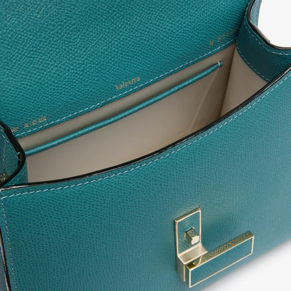 Valextra Iside Top Handle Mini Bag in Bottle Green | Mini Bags | Coveti