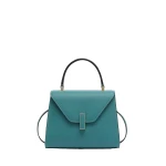 Valextra Iside Top Handle Mini Bag in Bottle Green | Mini Bags | Coveti