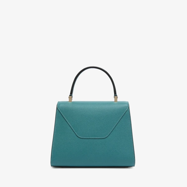 Valextra Iside Top Handle Mini Bag in Bottle Green | Mini Bags | Coveti