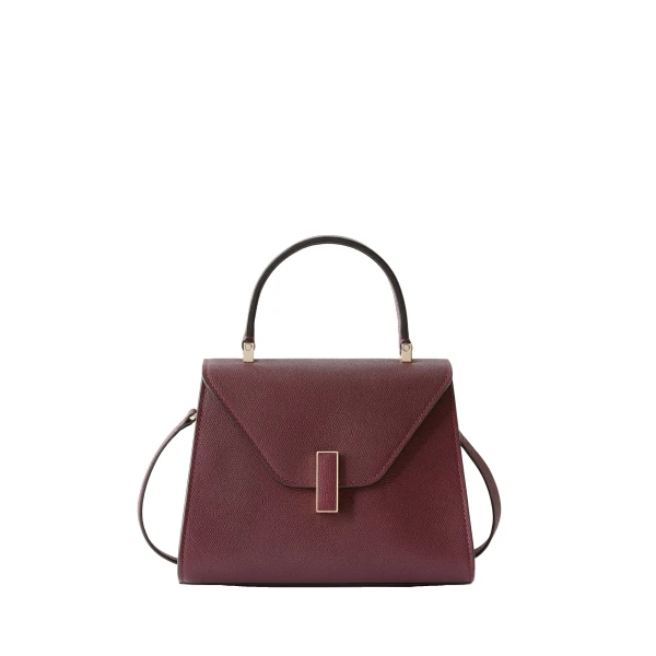 Iside Top Handle Mini Bag in Claret Red