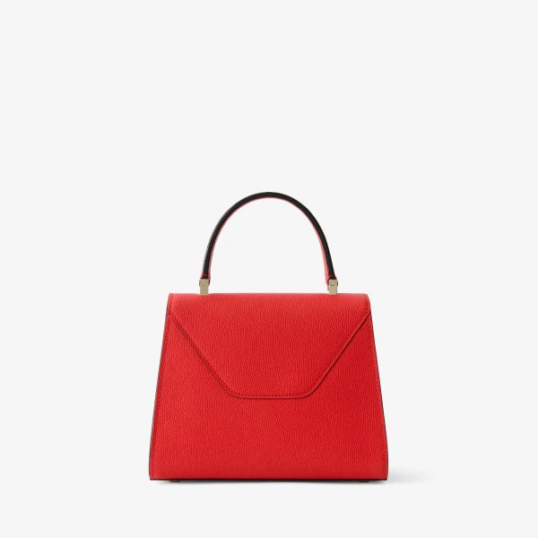 Valextra Iside Top Handle Mini Bag in Crimson Red | Mini Bags | Coveti