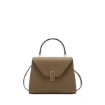 Valextra Iside Top Handle Mini Bag in Khaki | Mini Bags | Coveti