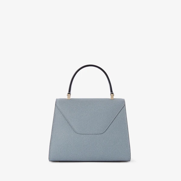 Valextra Iside Top Handle Mini Bag in Niagara Blue | Mini Bags | Coveti
