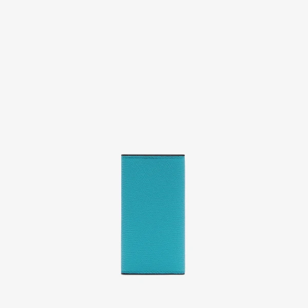 Valextra Key Holder 6 Hooks in Aquamarine Blue | Keys Holder | Coveti