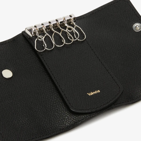 Valextra Key Holder 6 Hooks in Black | Keys Holder | Coveti