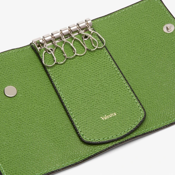 Valextra Key Holder 6 Hooks in Grass Green | Keys Holder | Coveti