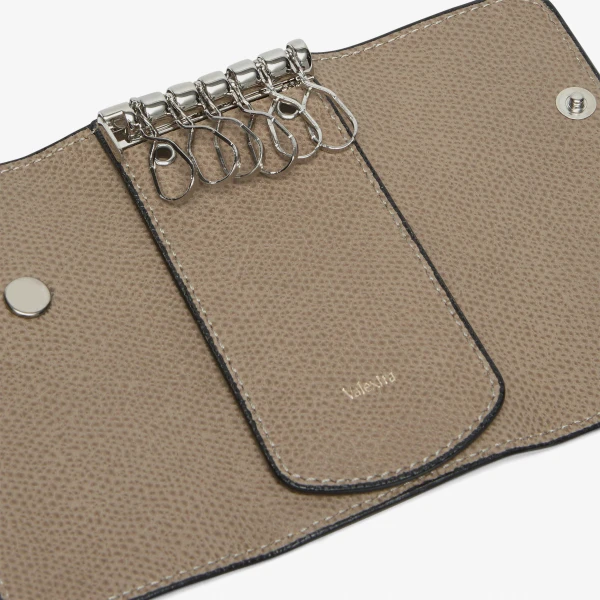 Valextra Key Holder 6 Hooks in Oyster Brown | Keys Holder | Coveti