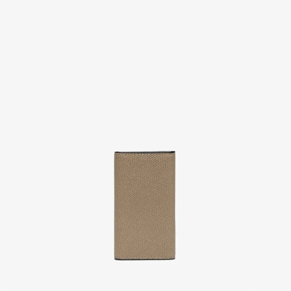 Valextra Key Holder 6 Hooks in Oyster Brown | Keys Holder | Coveti