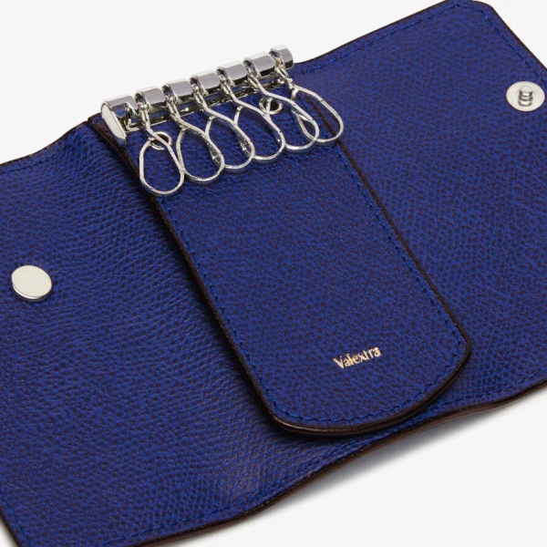 Valextra Key Holder 6 Hooks in Royal Blue | Keys Holder | Coveti