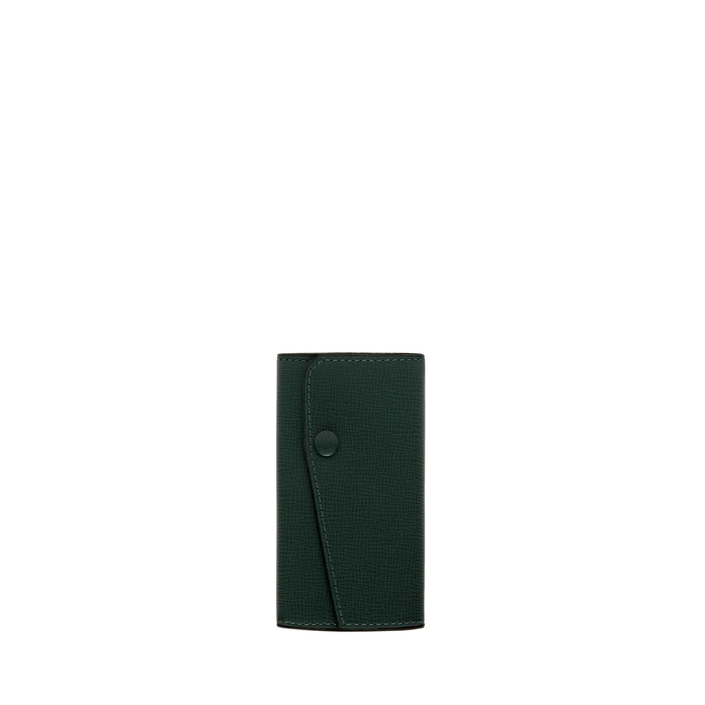Valextra Key Holder 6 Hooks with Button in Valextra Green Valextra Key Holder 6 Hooks with Button in Valextra Green | Keys Holder | Coveti