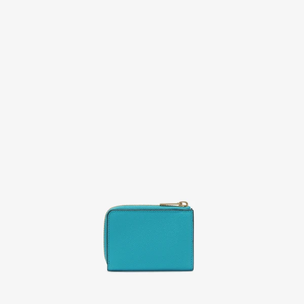 Valextra Key Holder Zip Around in Aquamarine Blue | Keys Holder | Coveti