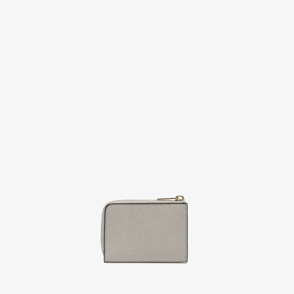 Valextra Key Holder Zip Around in Ash Grey | Keys Holder | Coveti