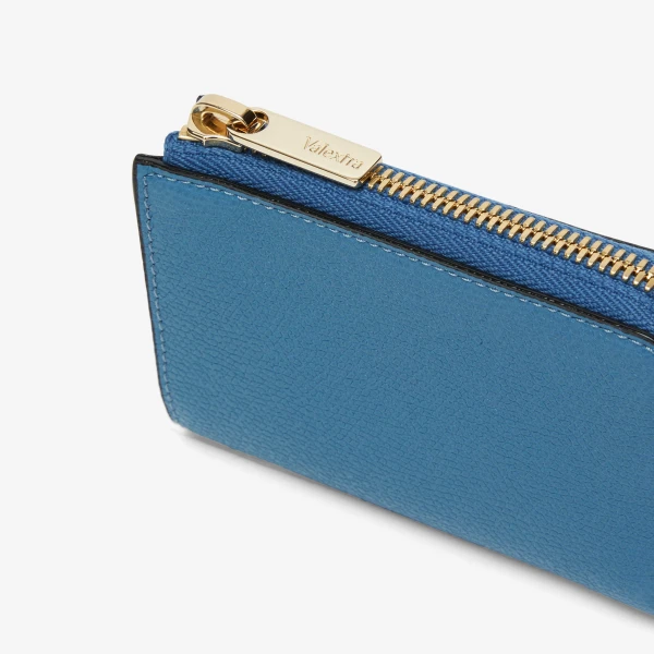 Valextra Key Holder Zip Around in Cobalt Blue | Keys Holder | Coveti