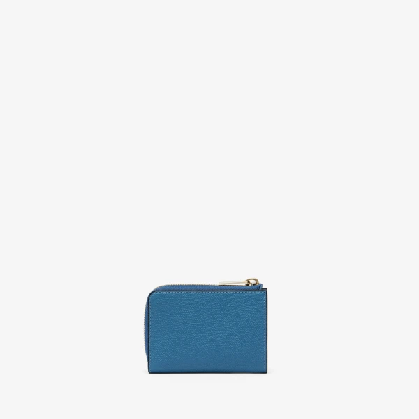 Valextra Key Holder Zip Around in Cobalt Blue | Keys Holder | Coveti