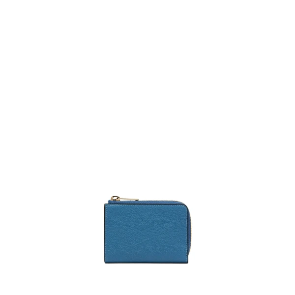 Key Holder Zip Around in Cobalt Blue