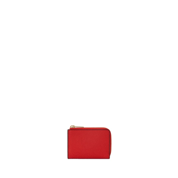 Key Holder Zip Around in Crimson Red