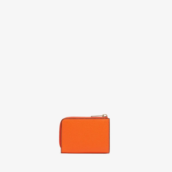 Valextra Key Holder Zip Around in Lobster Red | Keys Holder | Coveti