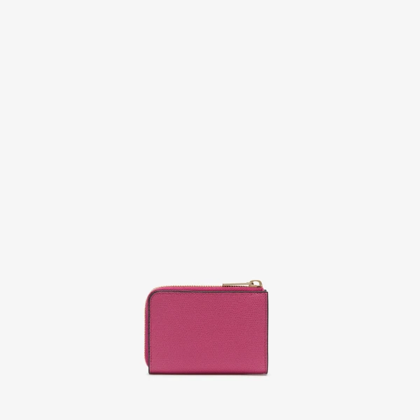 Valextra Key Holder Zip Around in Magenta Red | Keys Holder | Coveti