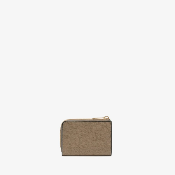 Valextra Key Holder Zip Around in Oyster Brown | Keys Holder | Coveti