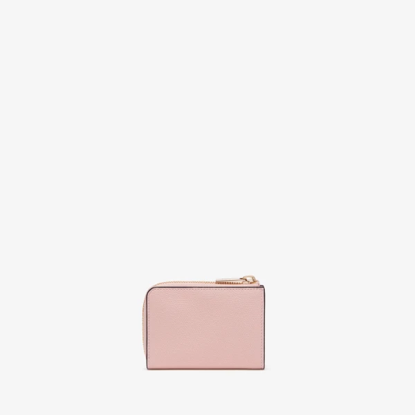 Valextra Key Holder Zip Around in Peony Pink | Keys Holder | Coveti