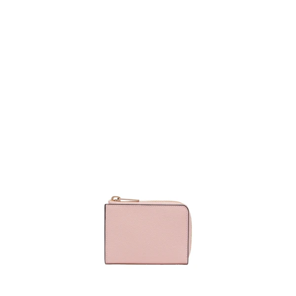 Valextra Key Holder Zip Around in Peony Pink | Keys Holder | Coveti