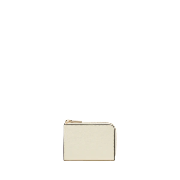 Valextra Key Holder Zip Around in Pergamena White | Keys Holder | Coveti