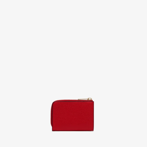 Valextra Key Holder Zip Around in Red | Keys Holder | Coveti