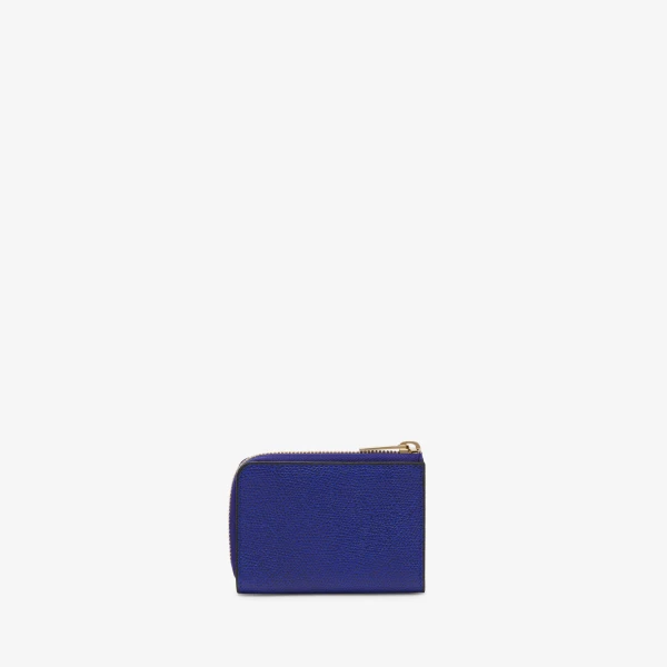 Valextra Key Holder Zip Around in Royal Blue | Keys Holder | Coveti