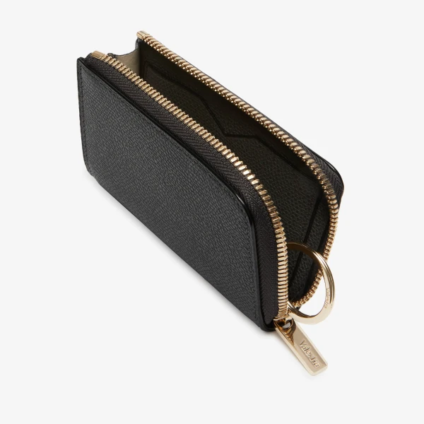 Valextra Key Holder Zip Around in Smokey Grey | Keys Holder | Coveti