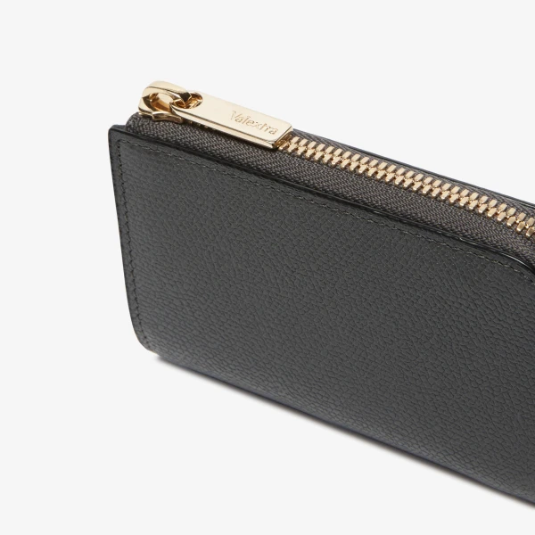 Valextra Key Holder Zip Around in Smokey Grey | Keys Holder | Coveti