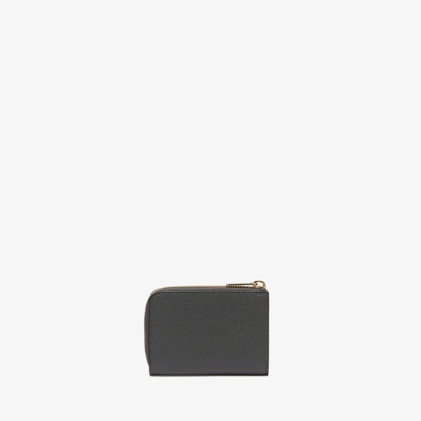 Valextra Key Holder Zip Around in Smokey Grey | Keys Holder | Coveti