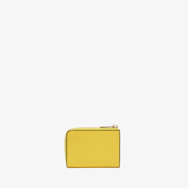 Valextra Key Holder Zip Around in Yellow | Keys Holder | Coveti