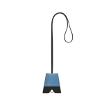 Valextra Key Holder with Lanyard in Nebula Blue and Black | Keys Holder | Coveti