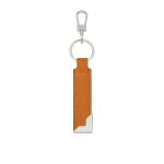 Valextra Key Holder with Metal Corner in Havana Brown | Keys Holder | Coveti