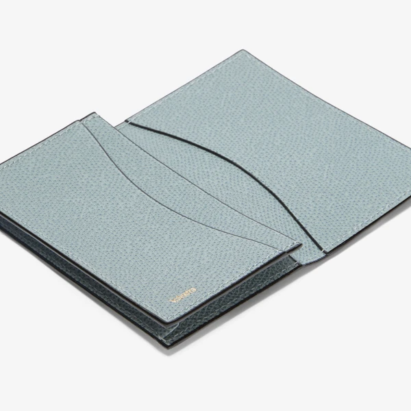 Valextra Lily Card Case Onda in Niagara and Colour Mix | Wallets & Purses | Coveti