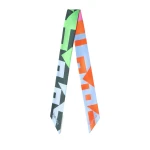 Valextra Love Lines Silk Band in Black and Colour Mix | Scarves | Coveti