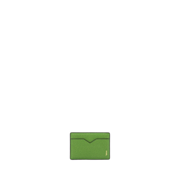 Valextra Magnetic Card Case in Grass Green | Wallets & Purses | Coveti