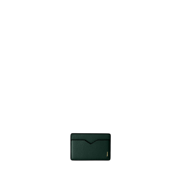 Valextra Magnetic Card Case in Valextra Green | Wallets & Purses | Coveti