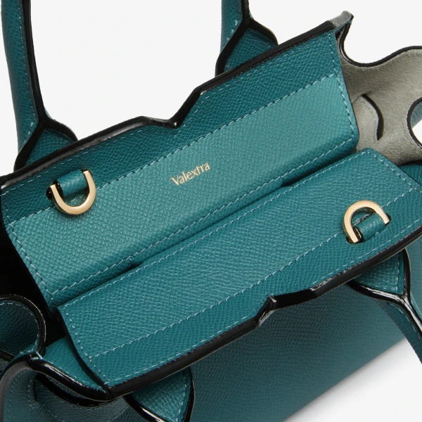 Valextra Milano Crossbody Micro Bag in Bottle Green | Shoulder & Crossbody Bags | Coveti